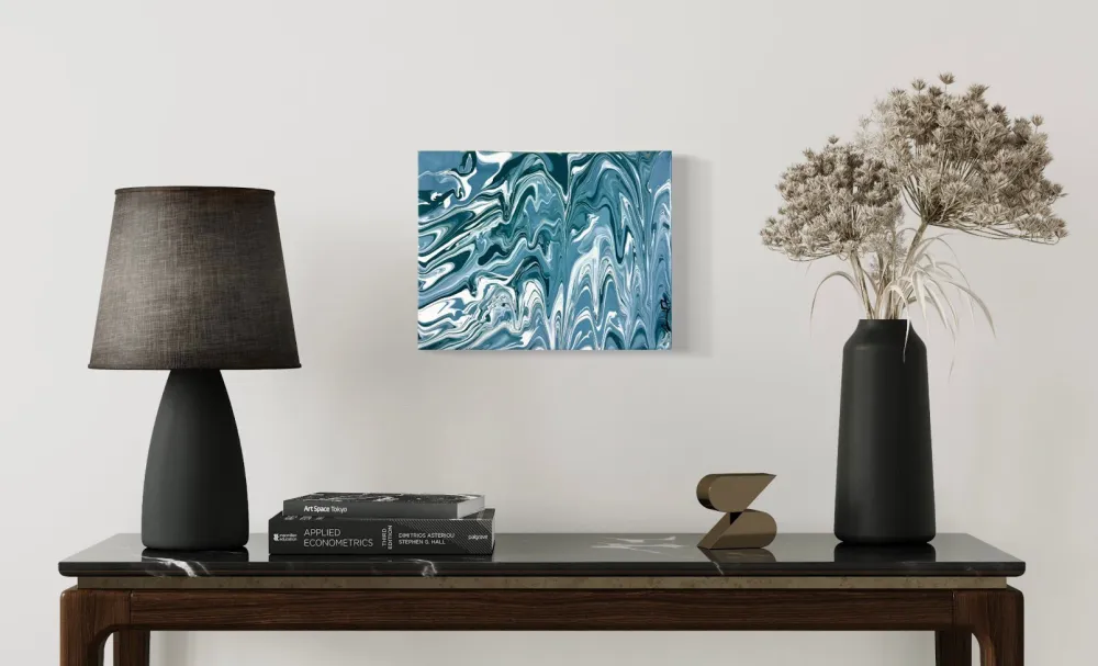 The Melting - Original Abstract Acrylic Fluid Painting on Canvas