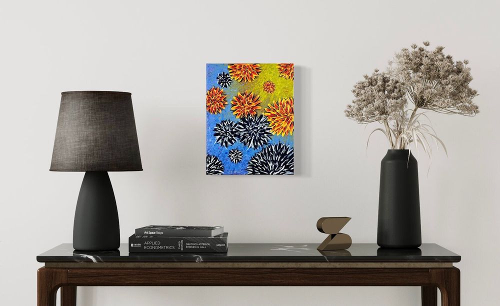 Feel the Flowers - Original Abstract Acrylic Painting on Canvas