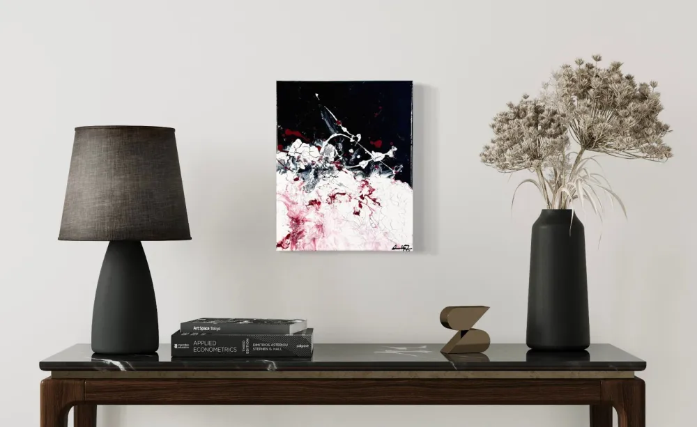 Balance - Original Abstract Acrylic Fluid Painting on Canvas