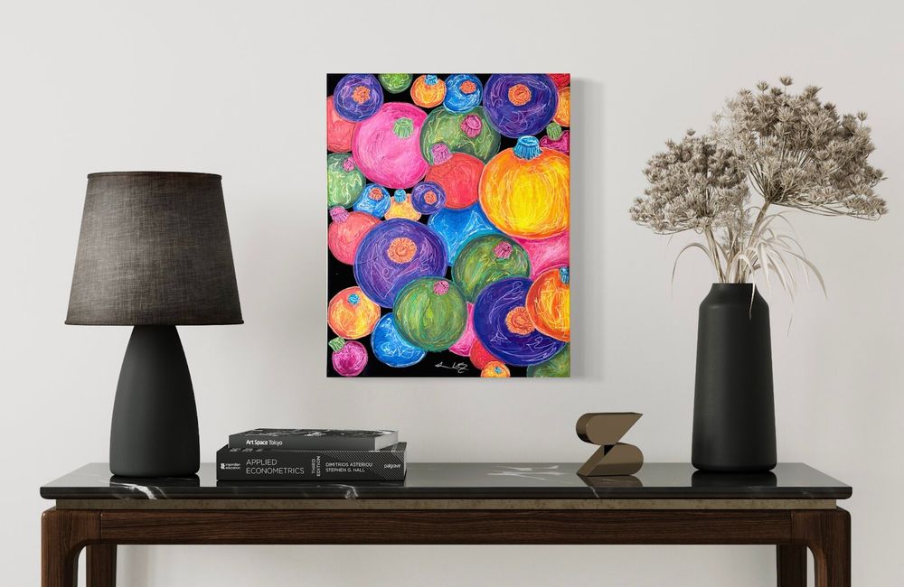 Bobbles - Original Abstract Acrylic Painting on Canvas
