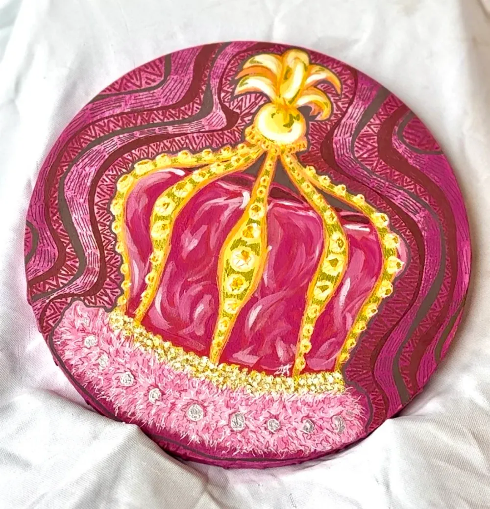 Crown Yourself - Original Abstract Acrylic Painting on Canva